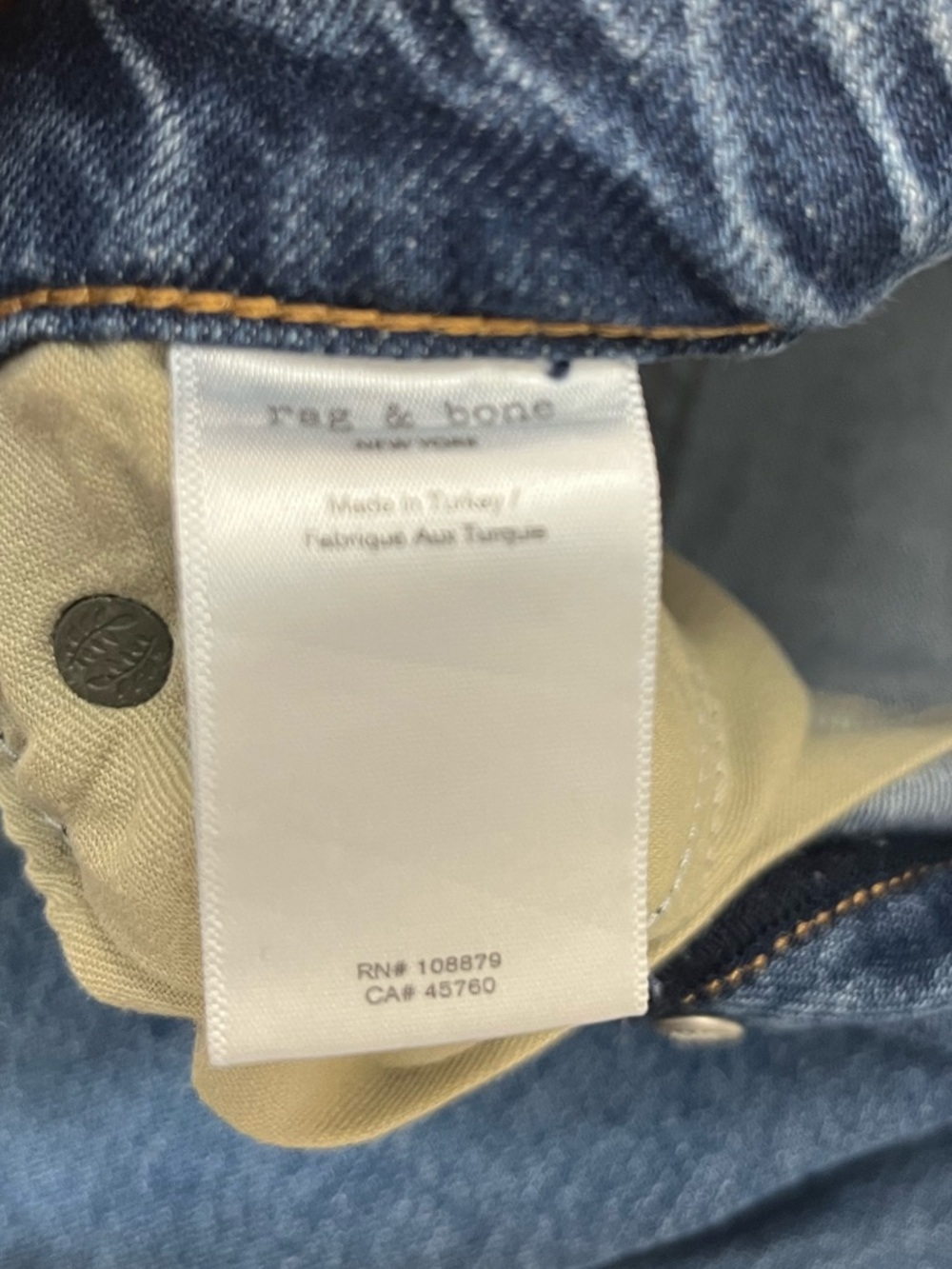 Rag & Bone Maya High Rise Crop Flare Jean Size 28 Rye Harbor Wash - Picture 9 of 15